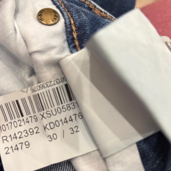 Mavi Distressed Blue Straight Leg Jeans - Picture 7 of 7